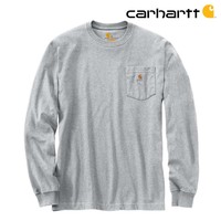 Dearborn Pocket Longsleeve Heather Grey Shirt Heren
