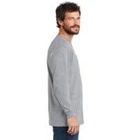 Dearborn Pocket Longsleeve Heather Grey Shirt Heren