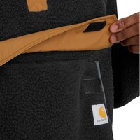 Relaxed Fit Fleece Zwart Pullover Heren