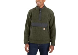 Carhartt Relaxed Fit Fleece Basil Heather Pullover Heren Carhartt Relaxed Fit Fleece Basil Heather Pullover Heren