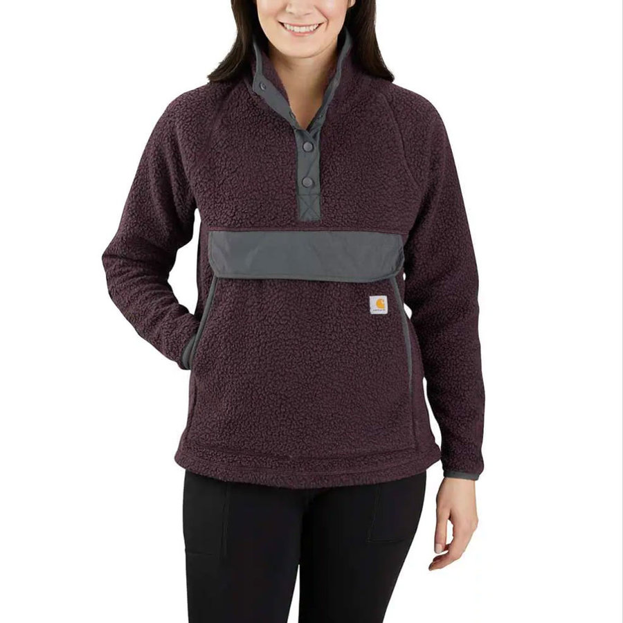 Carhartt Fleece Blackberry Heather Pull Over Dames