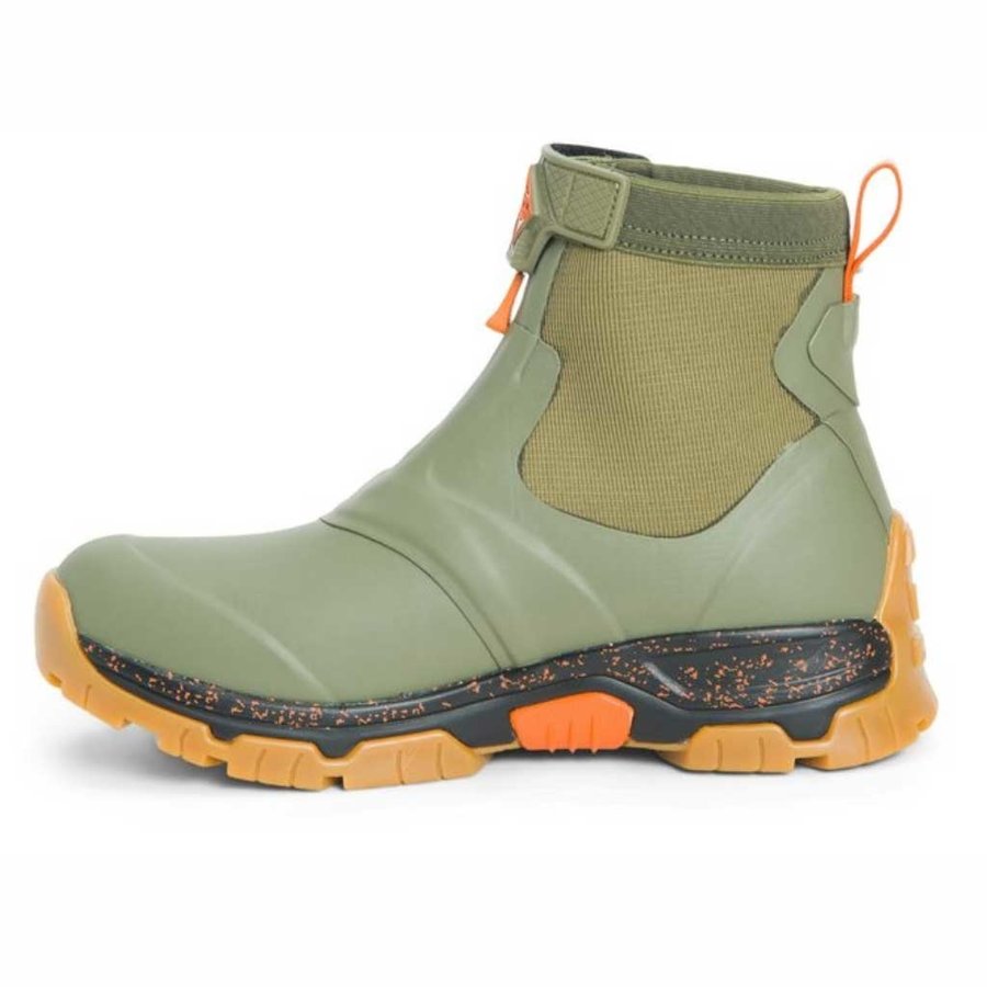 Apex Zip Olive Orange Regenlaarzen Heren