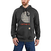 Carhartt Rain Defender C Logo Graphic Carbon Heather Sweatshirt Heren