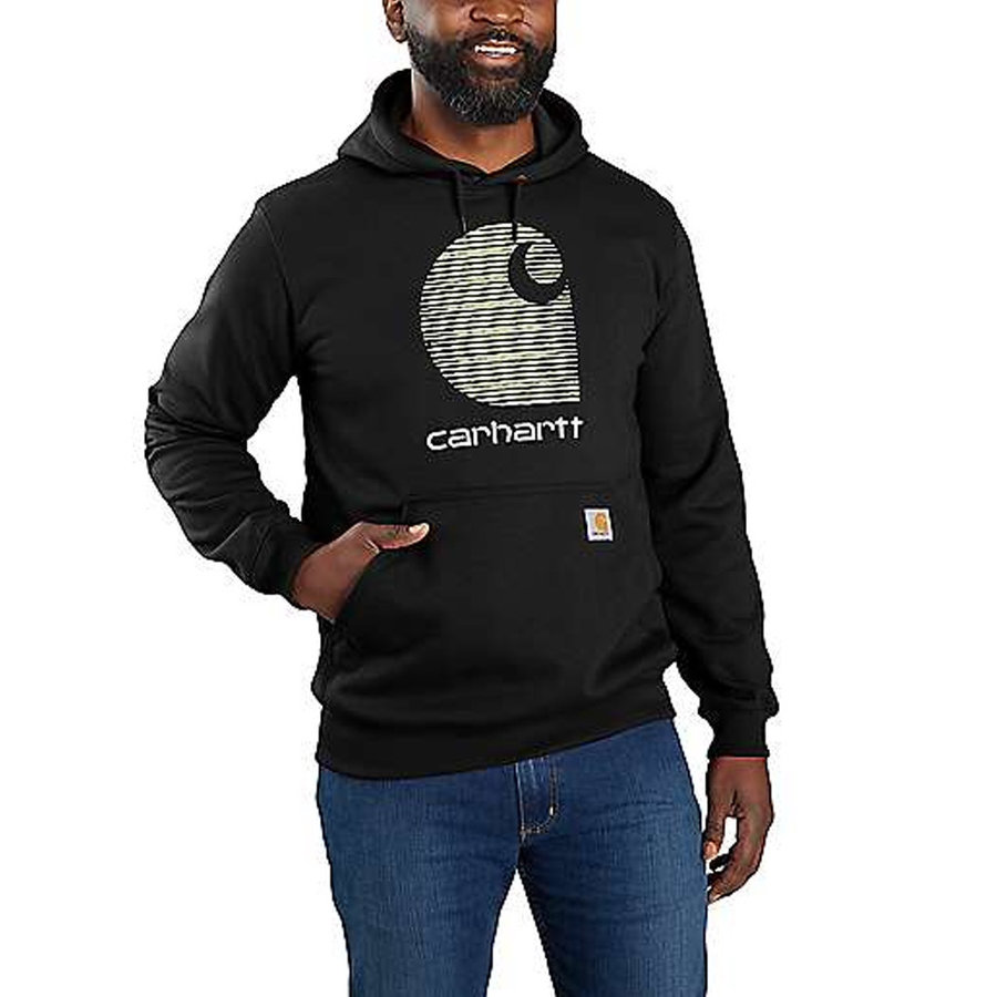 Rain Defender C Logo Graphic Zwart Sweatshirt Heren