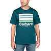 Carhartt Line Graphic Night Blue Heather T-Shirt Heren