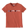 Carhartt Logo Graphic Terracotta T-Shirt Dames