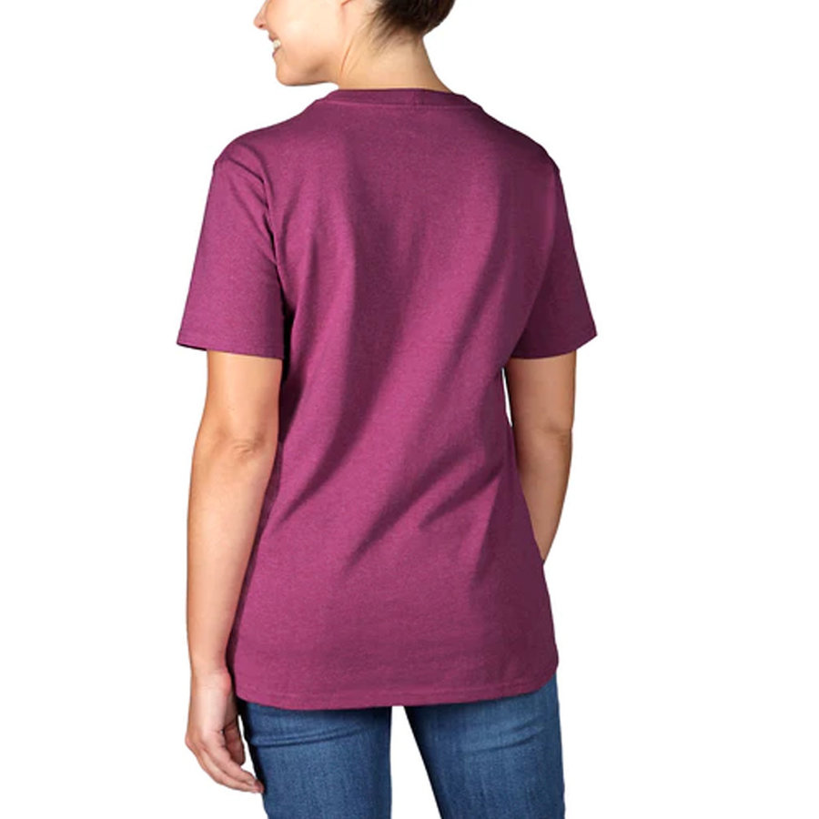 Faded Graphic Magenta Agate Heather T-Shirt Dames