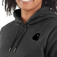 Midweight Logo Sleeve Graphic Carbon Heather Sweatshirt Dames