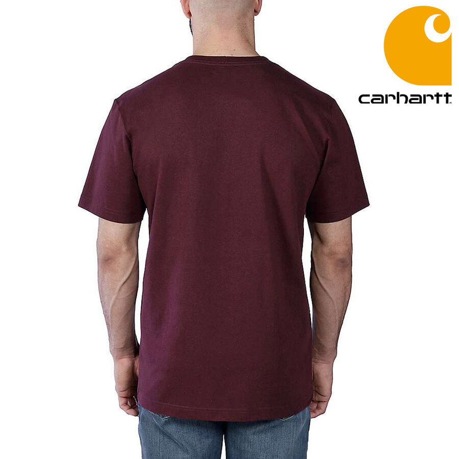 Relaxed Fit Heavyweight Short Sleeve Graphic Port T-Shirt Heren