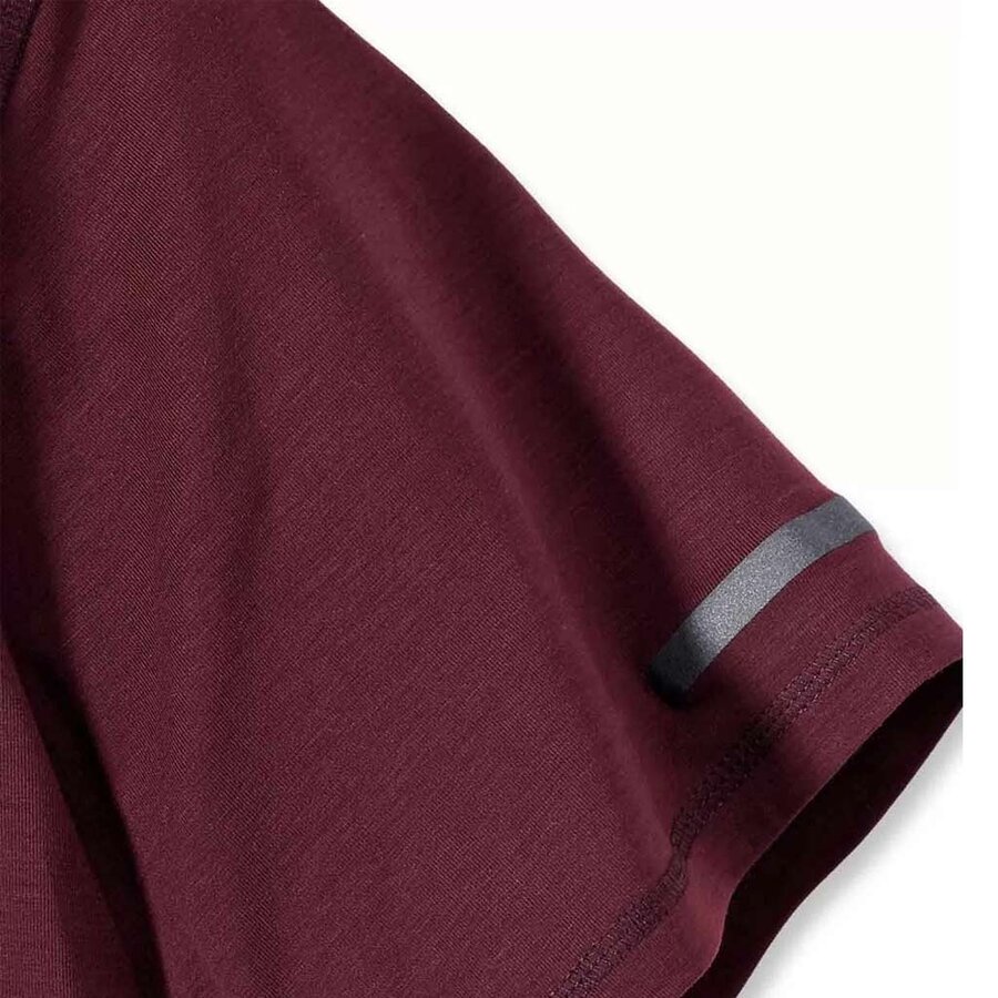 LWD Relaxed Fit Lightweight Bordeaux T-Shirt Heren