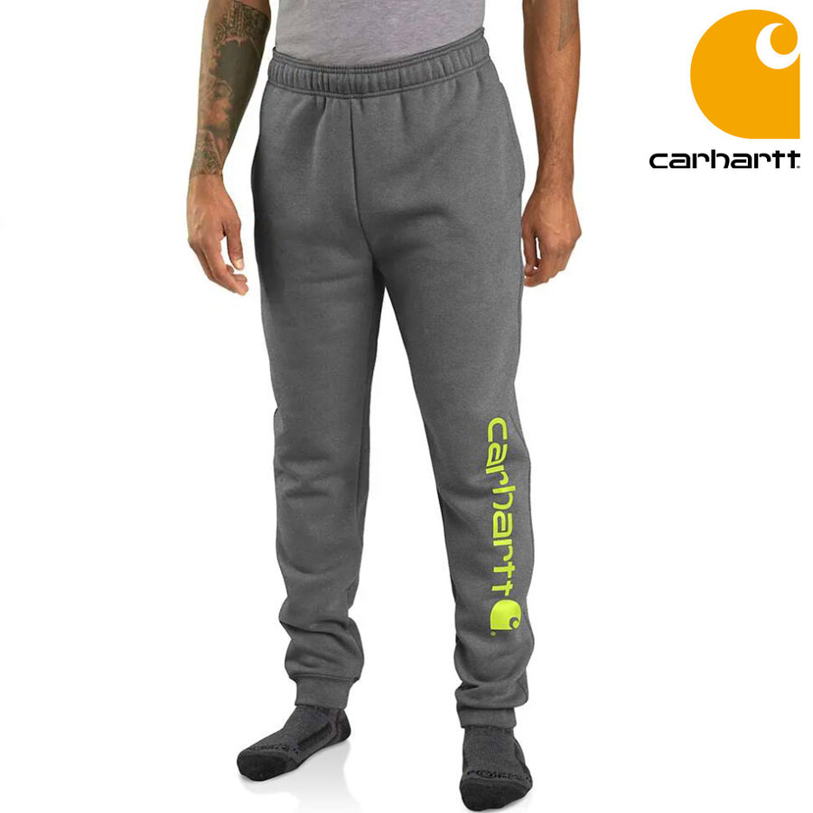 Relaxed Fit Midweight Tapered Graphic Carbon Heather Sweatpants Heren