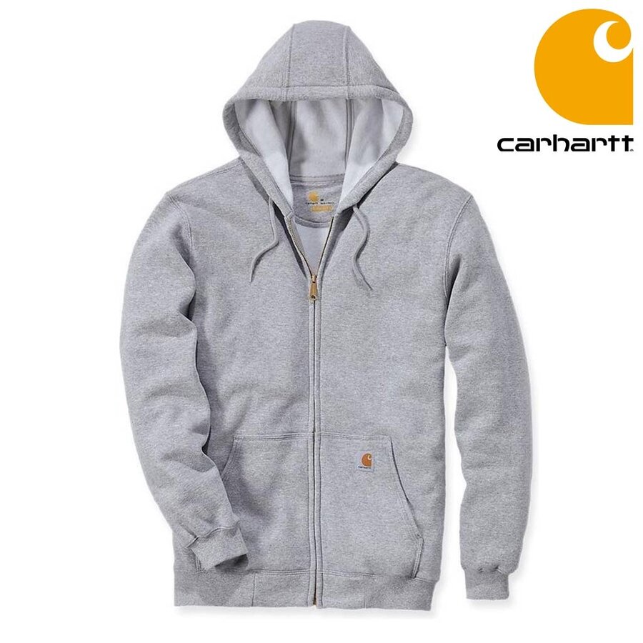 Midweight Zip Hooded Sweatshirt Heather Grey Heren