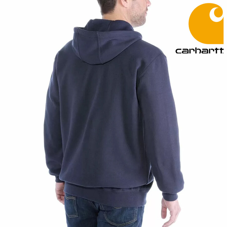 Midweight Zip Hooded Sweatshirt New Navy Heren