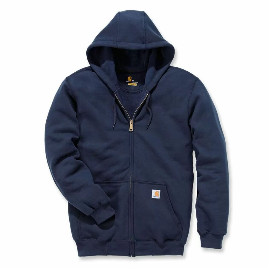 Midweight Zip Hooded Sweatshirt New Navy Heren