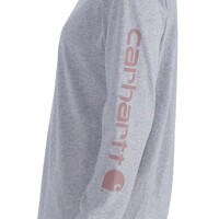 Workwear Sleeve Logo Heather Grey Long Sleeve Shirt Dames