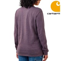 Workwear Sleeve Logo Blackberry Heather Long Sleeve Shirt Dames