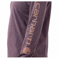 Workwear Sleeve Logo Blackberry Heather Long Sleeve Shirt Dames