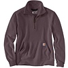 Carhartt Midweight Half Zip Blackberry Heather Sweatshirt Dames