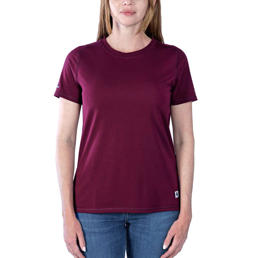 LWD Relaxed Fit Short-Sleeve Bordeaux T-Shirt Dames