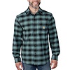 Carhartt Rugged Flex Midweight Flannel Plaid Sea Pine Gevoerd Overhemd Heren