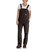 Carhartt Rugged Flex Loose Fit Canvas Bib Donkerbruin Overall Dames