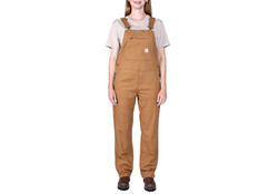 Carhartt Rugged Flex Relaxed Fit Canvas Bib Bruin Overall Dames