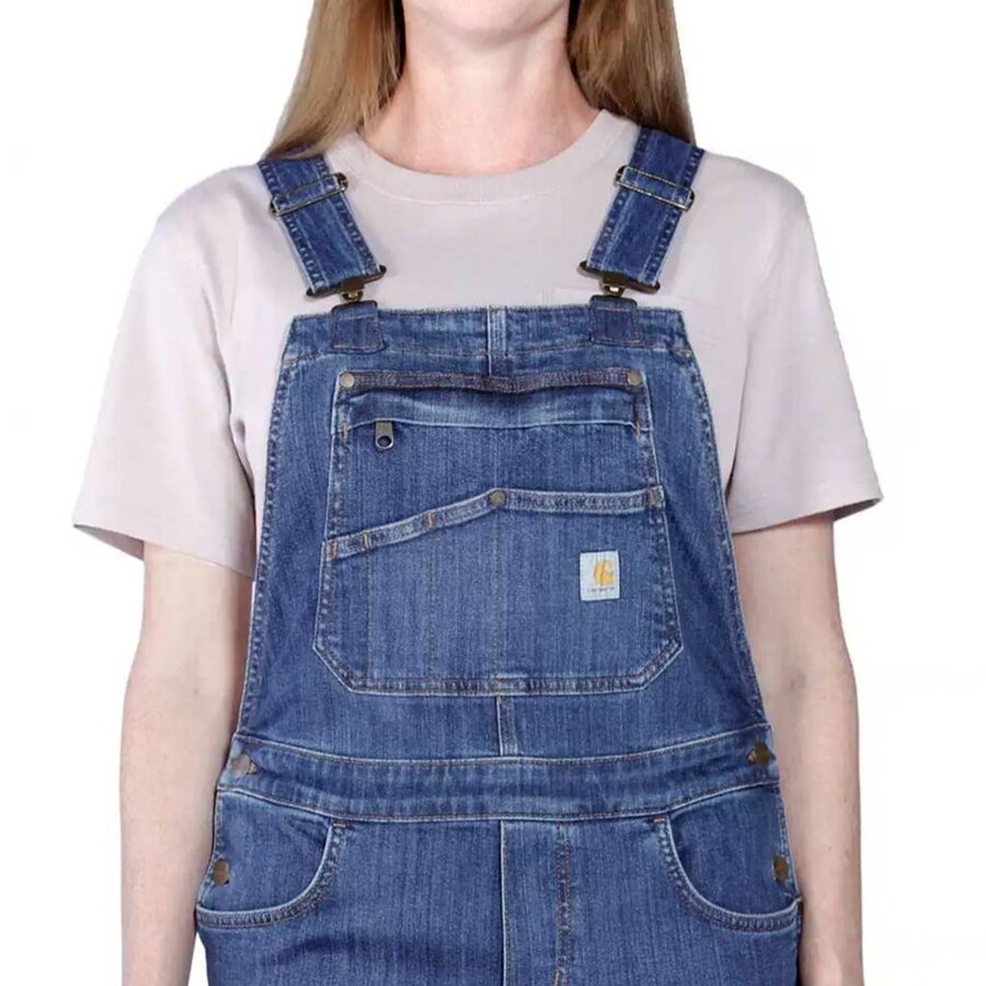 Rugged Flex Relaxed Fit Denim Bib Overall Dames