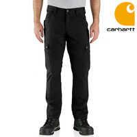 Rugged Flex Relaxed Fit Ripstop Cargo Zwart Werkbroek Heren