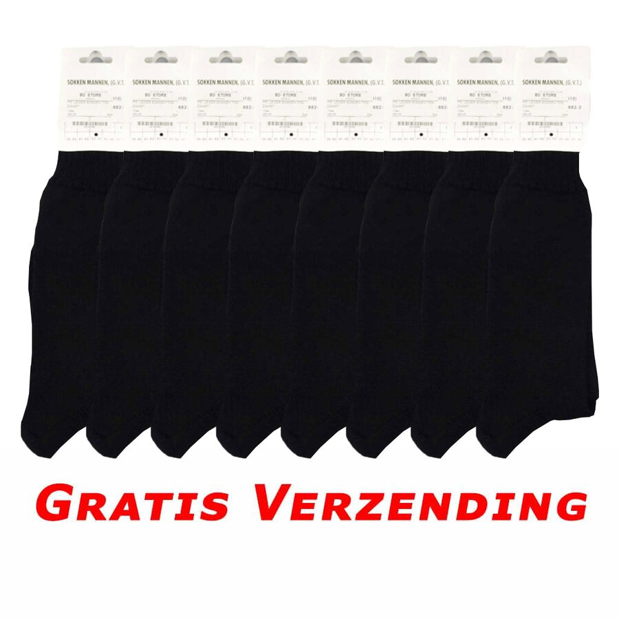 Aanbieding  8 Paar Nederlandse Legersokken Zwart