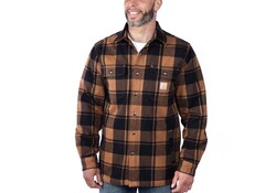 Carhartt Relaxed Fit Flannel Bruin Sherpa Jack Heren