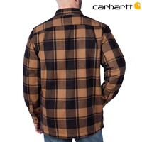Relaxed Fit Flannel Bruin Sherpa Jack Heren