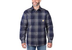 Carhartt Relaxed Fit Flannel Navy Sherpa Jack Heren