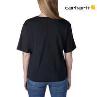 Lightweight Short-Sleeve Crewneck Zwart T-Shirt Dames