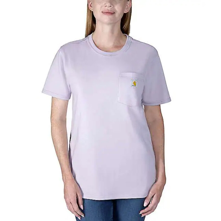 Workwear Pocket SS Liliac Haze T-Shirt Dames