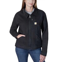 Relaxed Fit Canvas Detroit Zwart Jacket Dames
