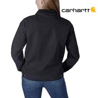 Relaxed Fit Canvas Detroit Zwart Jacket Dames
