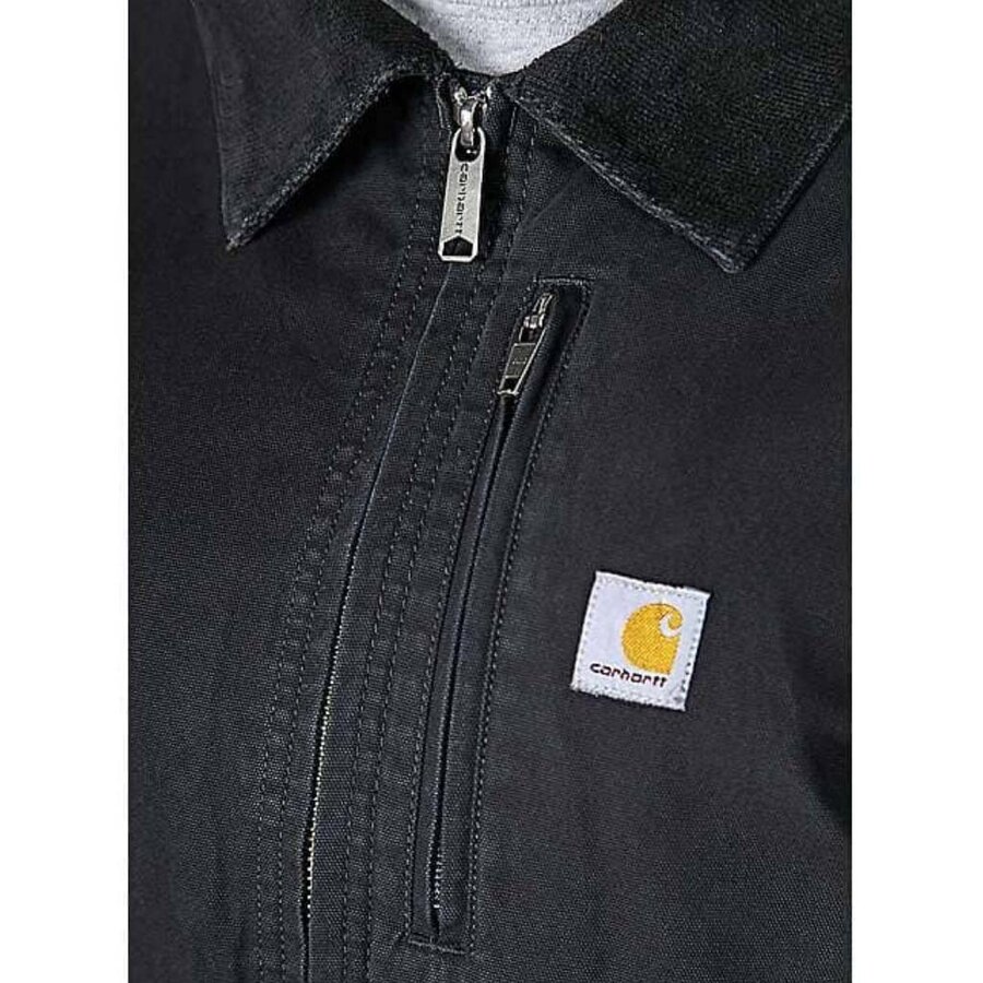 Relaxed Fit Canvas Detroit Zwart Jacket Dames