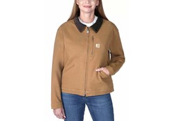 Carhartt Relaxed Fit Canvas Detroit Bruin Jacket Dames Carhartt Relaxed Fit Canvas Detroit Bruin Jacket Dames
