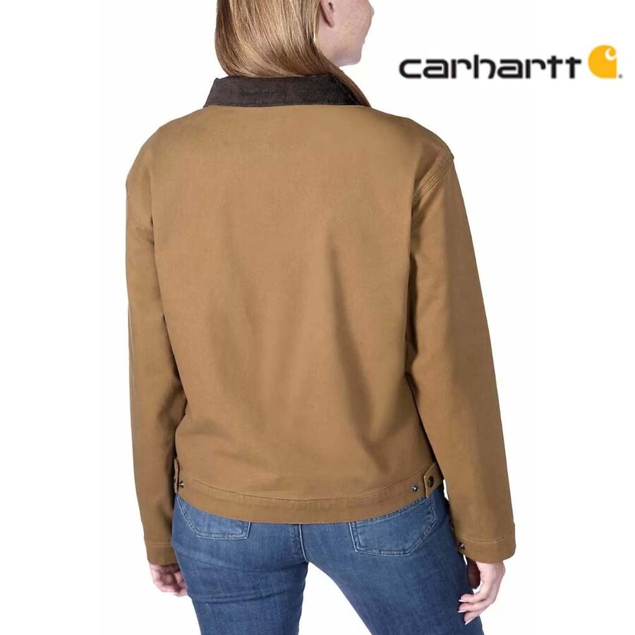 Relaxed Fit Canvas Detroit Bruin Jacket Dames