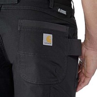 Steel Rugged Flex Utility Double Front Zwart Werkbroek Heren