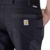Rugged Flex Steel Utility Multi-Pocket Zwart Werkbroek Heren