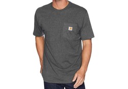 Carhartt Dearborn Pocket Shortsleeve Carbon Heather T-Shirt Heren Carhartt Dearborn Pocket Shortsleeve Carbon Heather T-Shirt Heren