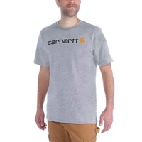 Dearborn Logo Shortsleeve Heather Grey T-Shirt Heren