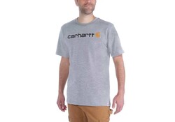Carhartt Dearborn Logo Shortsleeve Heather Grey T-Shirt Heren Carhartt Dearborn Logo Shortsleeve Heather Grey T-Shirt Heren