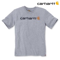 Dearborn Logo Shortsleeve Heather Grey T-Shirt Heren