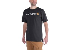 Carhartt Dearborn Logo Shortsleeve Zwart T-Shirt Heren