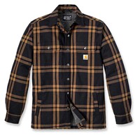 Flannel Sherpa Lined Black Shirtjack Heren