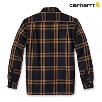 Flannel Sherpa Lined Black Shirtjack Heren