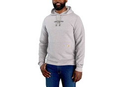 Carhartt Force Lightweight Logo Graphic Asphalt Heather Sweatshirt Heren Carhartt Force Lightweight Logo Graphic Asphalt Heather Sweatshirt Heren