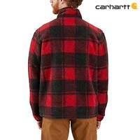 Loose Fit Fleece Crabapple Black Plaid Pullover Heren